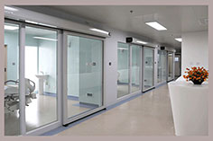 Hermetic Glass Door For ICU